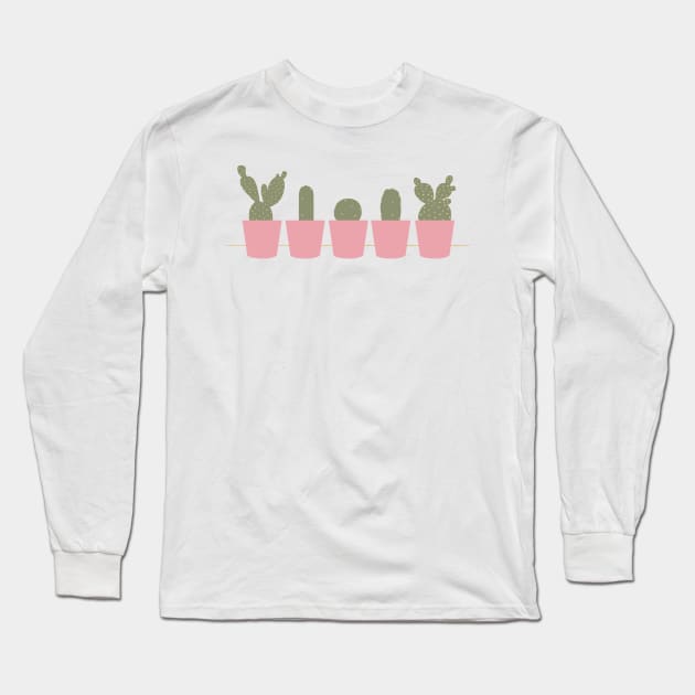 Cactus 4 Long Sleeve T-Shirt by littlemoondance